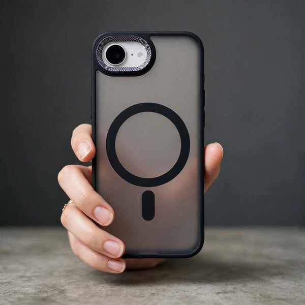 Ringmag Matte Black case for Apple iphone 16e