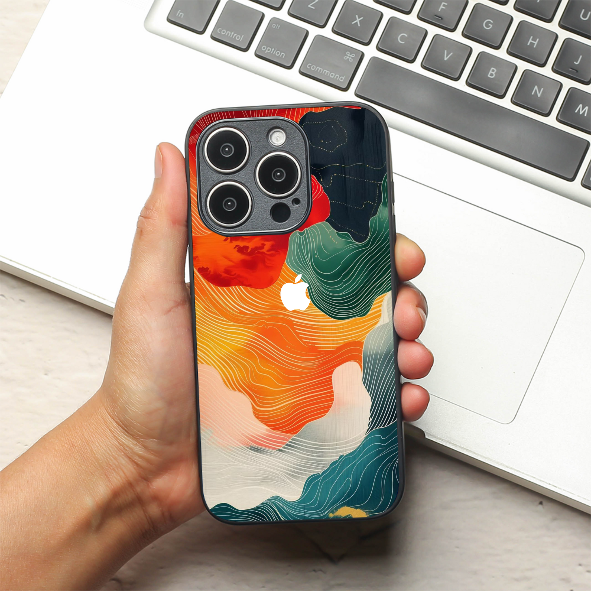 Cosmic Tides metal back case for Apple Iphone 11 Pro