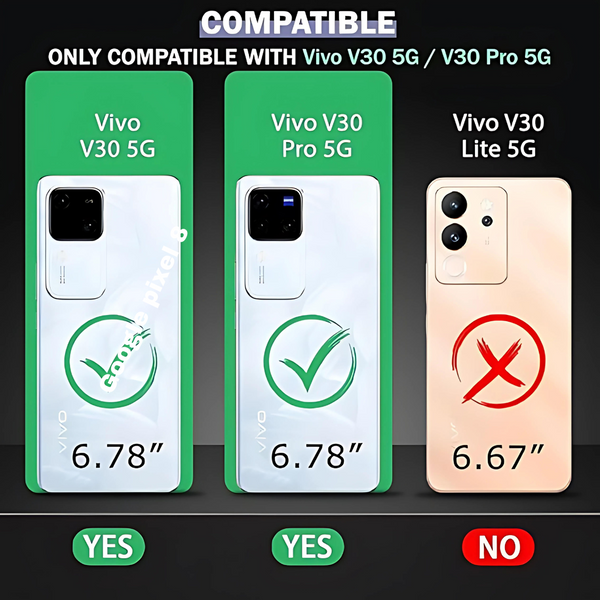 SilicaClear Transparent Silicone Case for Vivo V30 Pro