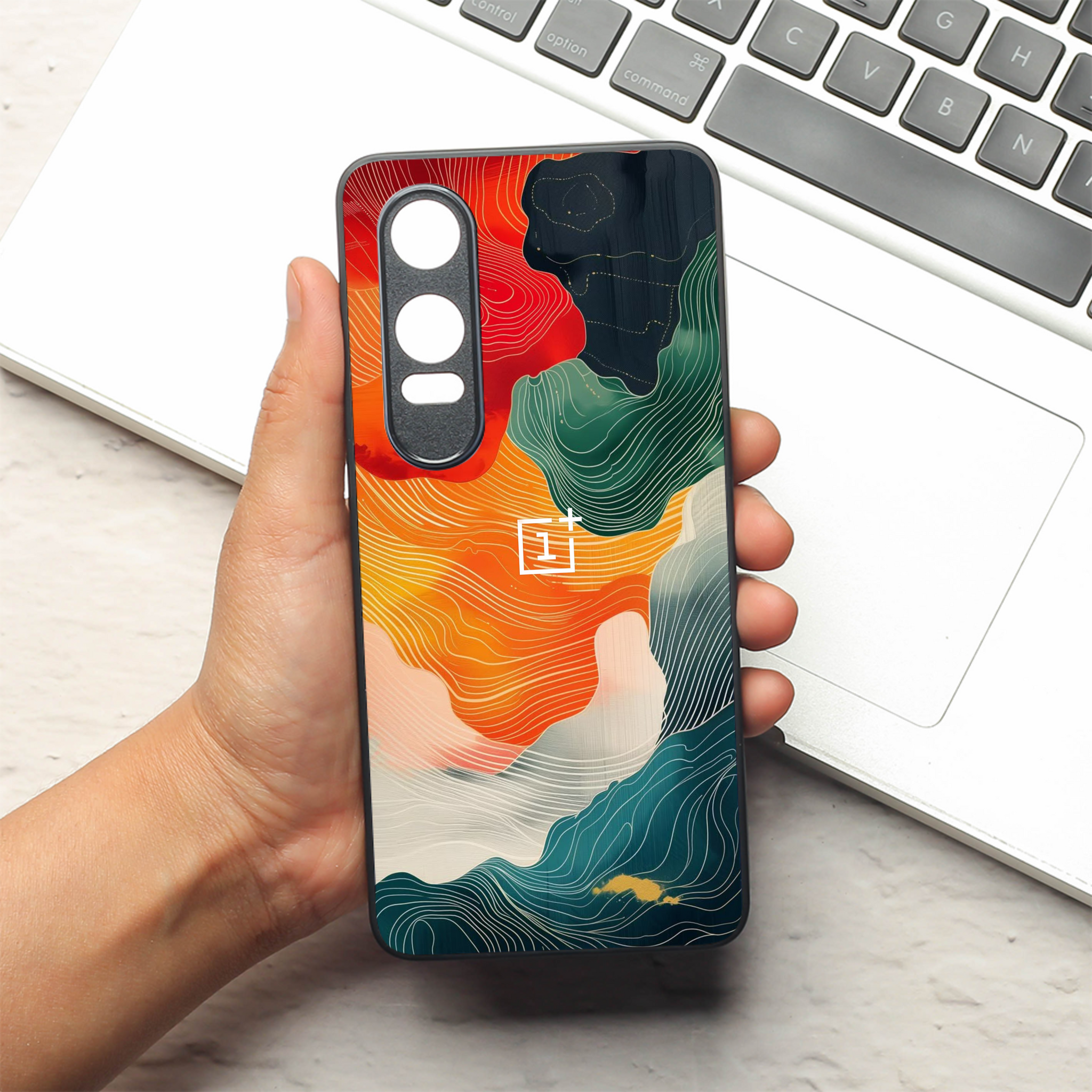 Cosmic Tides metal back case for OnePlus Nord CE 4 Lite