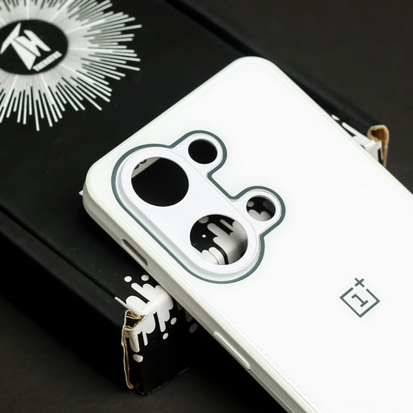 White camera Safe mirror case for Oneplus Nord 3 5g