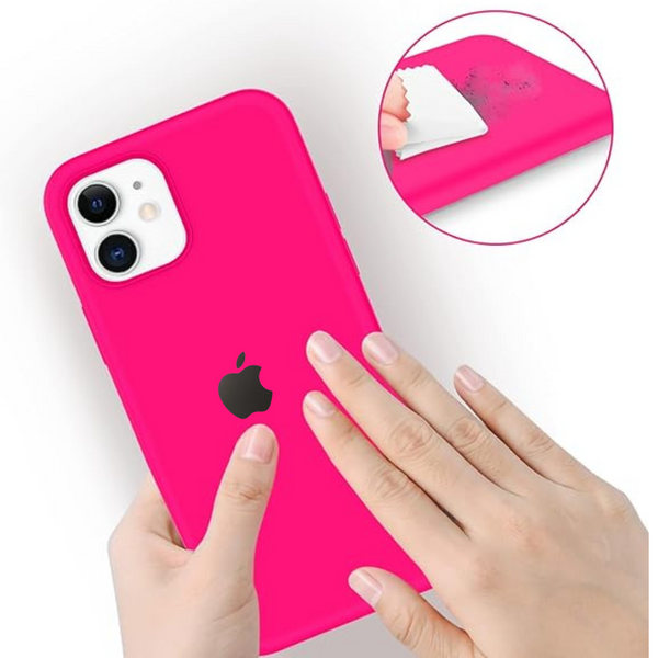 Hot Pink Original Silicone case for Apple iphone 12
