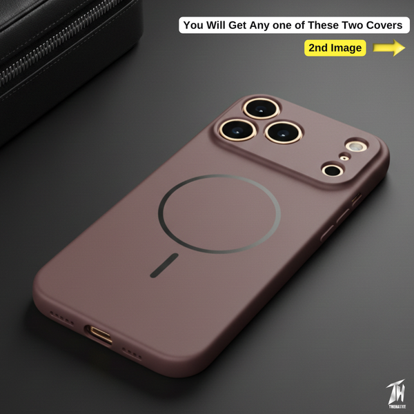 CAVEN Dark Brown Silicone case for Apple Iphone 17 Pro Max
