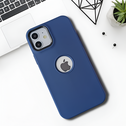 Spoov Dark Blue Silicone Case for Apple iphone 12