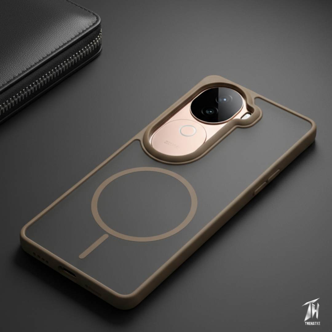 KYRON Brown Matte  Case for Vivo V40e
