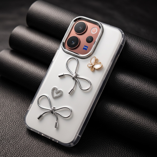 Ribbon Butterfly Silicone Hard Case for Vivo V70