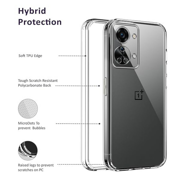 SilicaClear Transparent Silicone Case for Oneplus Nord  Nord 2T