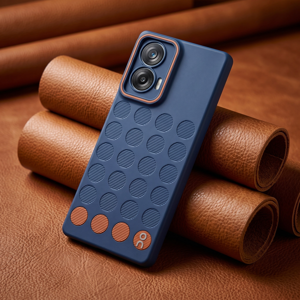 Stack Dark Blue Silicone Case for Motorola Edge 50 Fusion