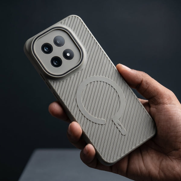 Gripon Grey Silicone Case for iQOO 15