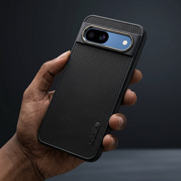 Black DRAVIK Texture Silicone Case for Google Pixel 8a