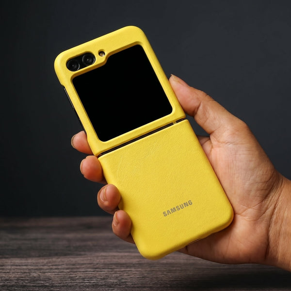 Yellow Original Silicone case for Samsung Galaxy Z FLIP 5