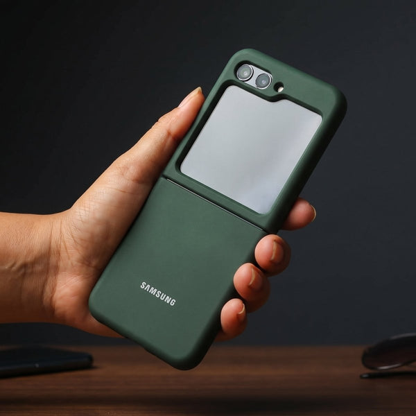 Dark Green Original Silicone case for Samsung Galaxy Z FLIP 7 fe