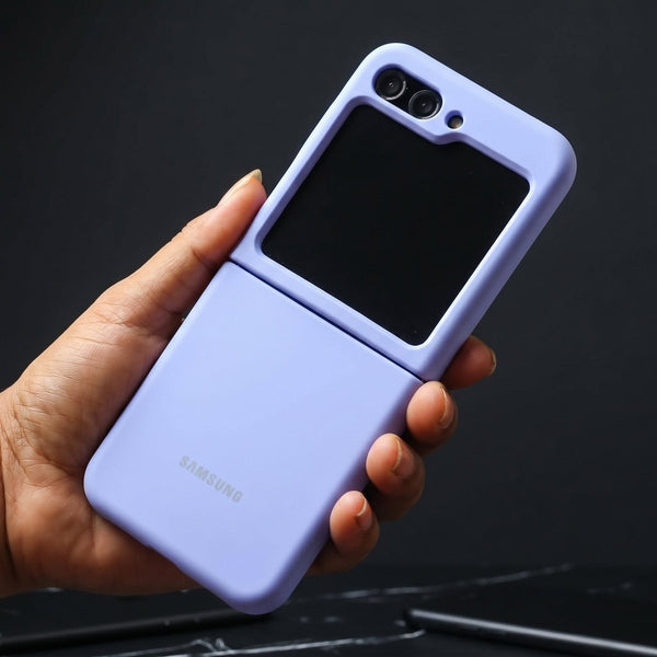Purple Original Silicone case for Samsung Galaxy Z FLIP 7 fe