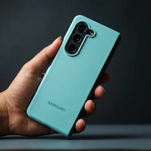 Light Blue Original Silicone case for Samsung Z Fold 5 5G