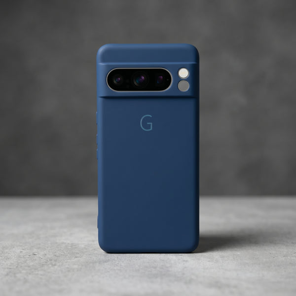 Dark Blue Camera Original Silicone case for Google Pixel 8 Pro