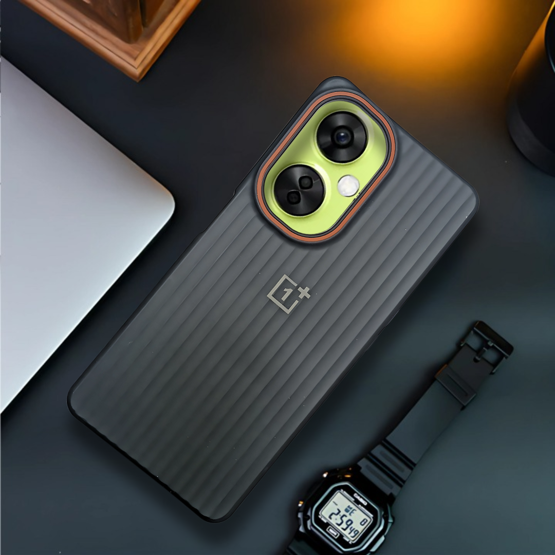 Black SleekLine Silicone Case for Oneplus Nord Ce 3 Lite