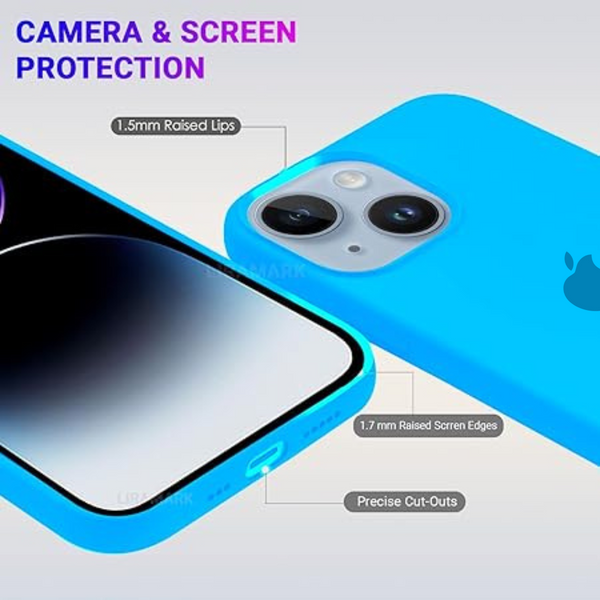 Sky blue Original Silicone case for Apple iphone 14 Plus