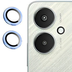 Sierra Blue Metallic camera ring lens guard for Redmi 13C 5G