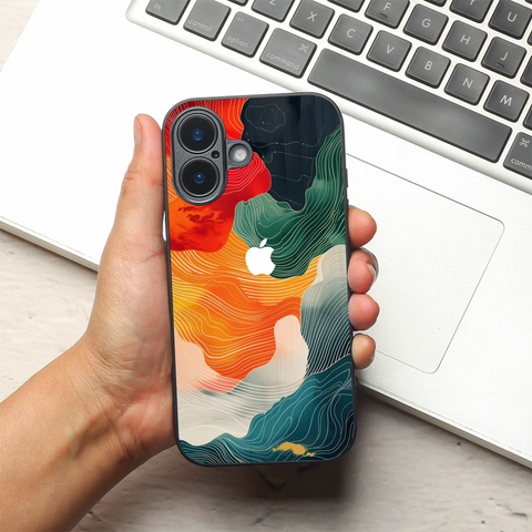 Cosmic Tides metal back case for Apple Iphone 17