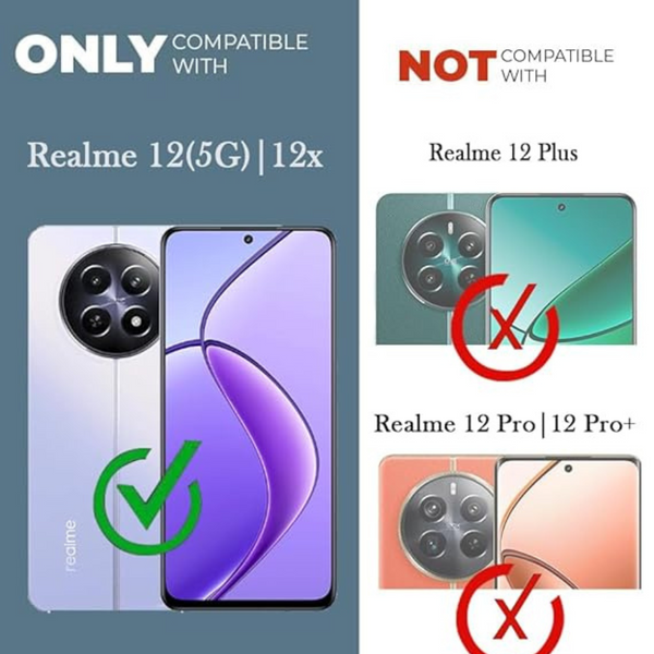 SilicaClear Transparent Silicone Case for Realme 12 5g