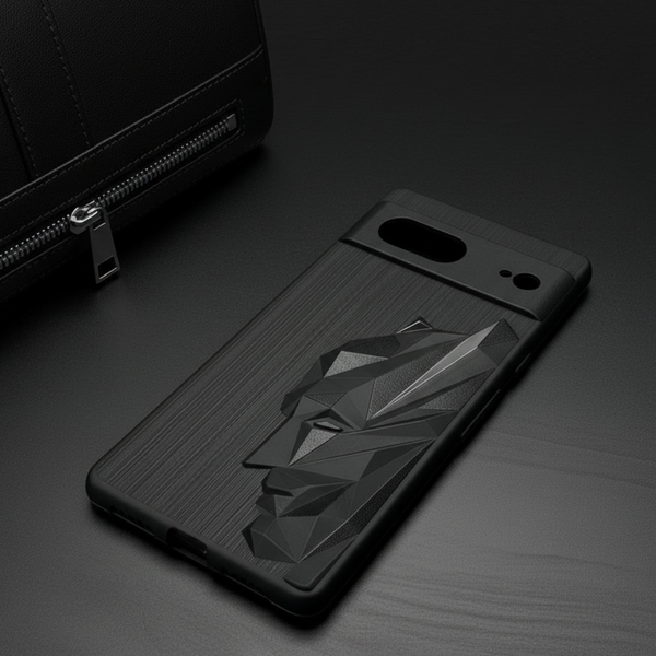 Superhero Engraved logo silicon Case for Google Pixel 7