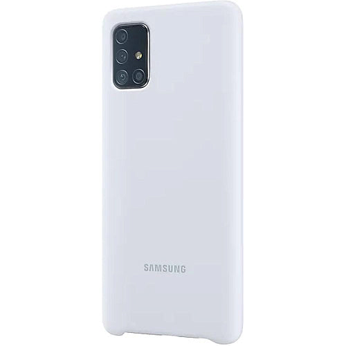 White Original Silicone Case for Samsung A71