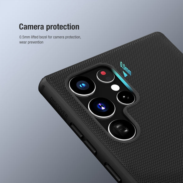 Black Niukin Silicone Case for Samsung S23 Ultra