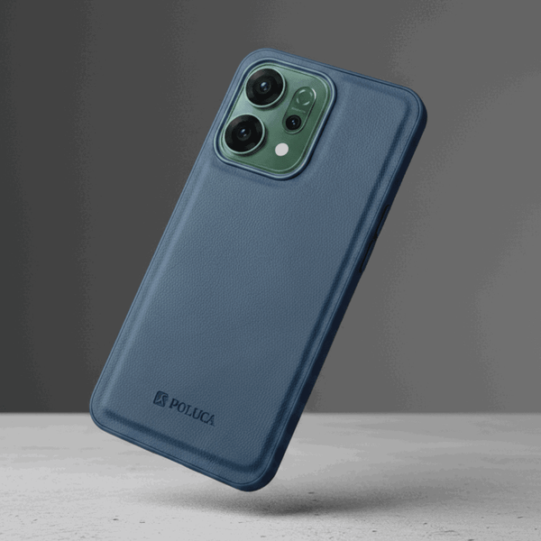 Dark Blue Standard Leather Case for Oppo Reno 14