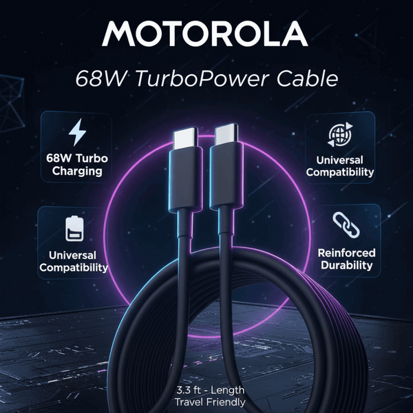 Motorola 68W Type C2C TurboPower Charging Data Cable