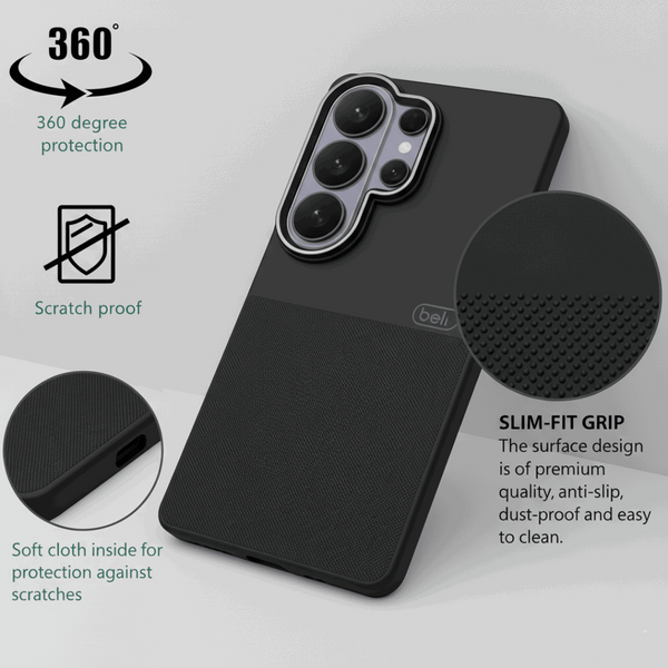 Black Beots Silicone case for Samsung S26 Ultra