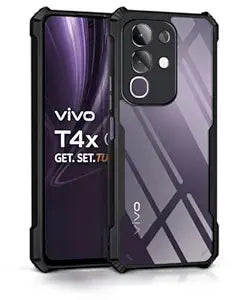 Hybrid Shockproof protective transparent Silicone Case for Vivo T4X 5g