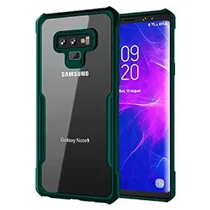 Green Shockproof silicone protective transparent Case for Samsung note 9