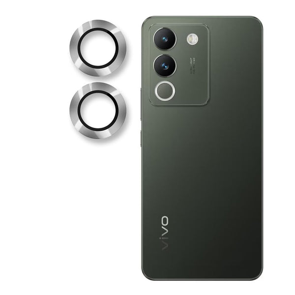 Silver Metallic camera ring lens guard for Vivo Y200i