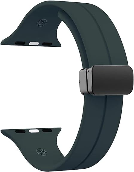 Alpine Green Magnetic Clasp Adjustable Strap For Apple Iwatch (45mm/49mm)