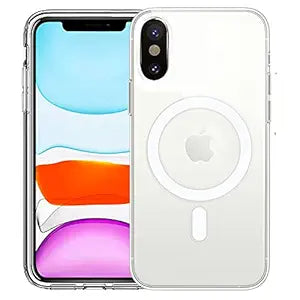 White MagSafe Clear Transparent Silicone case for Apple iphone X/xs