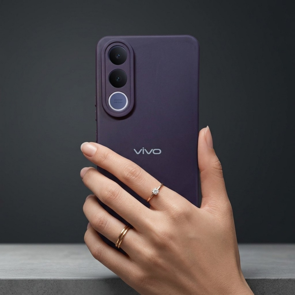 Deep Purple Camera Original Silicone case for Vivo V70 Fe