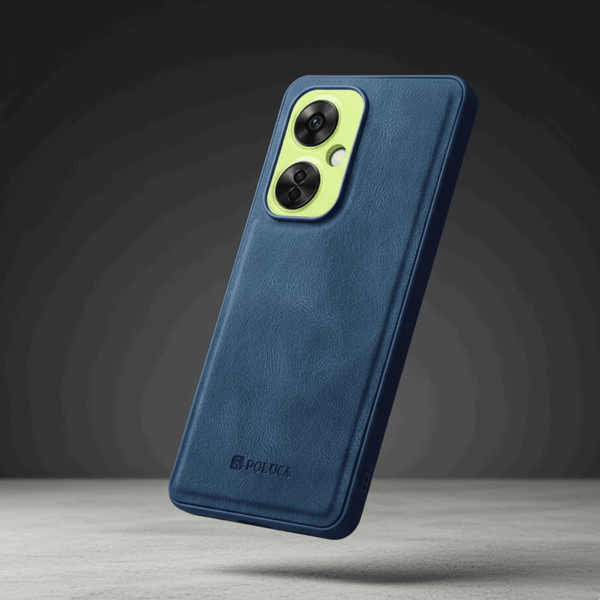 Dark Blue Standard Leather Case for Oneplus Nord Ce 3 Lite