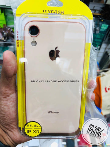 Rose Golden border Silicone case for Apple iphone Xr