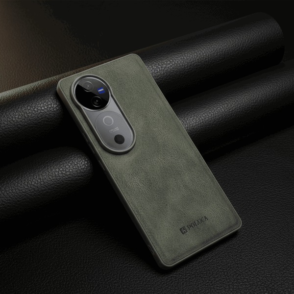 Grey Standard Leather Case for Vivo V40
