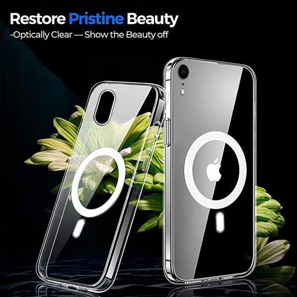 MagSafe Clear Transparent Silicone case for Apple iphone Xr