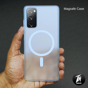 Blue Paper Matte Magsafe Case for Samsung S20 Fe