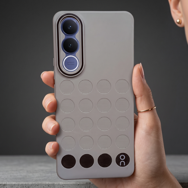 Stack Grey Silicone Case for Vivo V70 FE