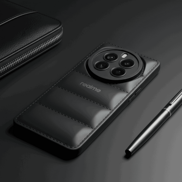 Black Puffon Silicon Case for Realme 12 Pro