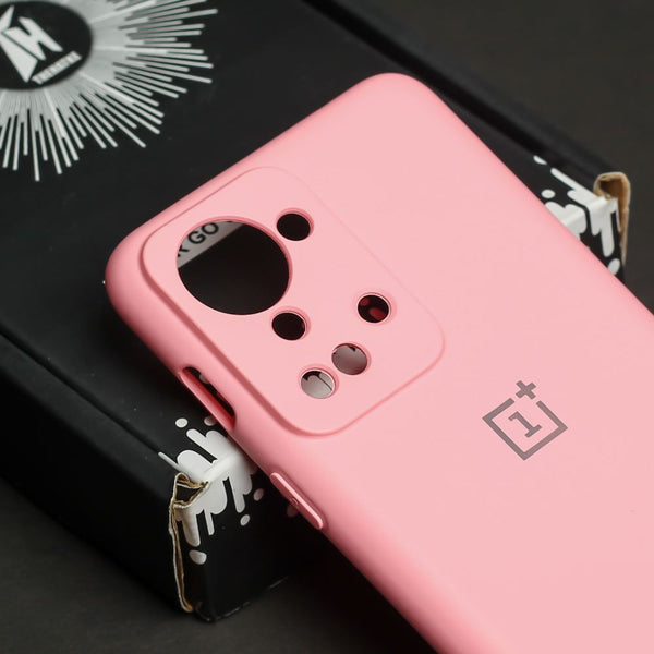 Pink Original Camera Safe Silicone case for Oneplus Nord 2T