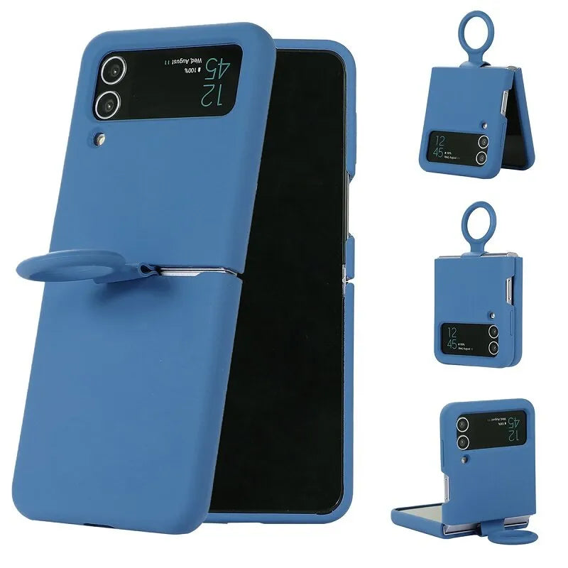 Cosmic Blue Original Silicone case for Samsung Galaxy Z FLIP 3