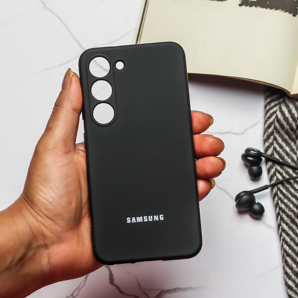 Black Camera Original Silicone case for Samsung S23 5G