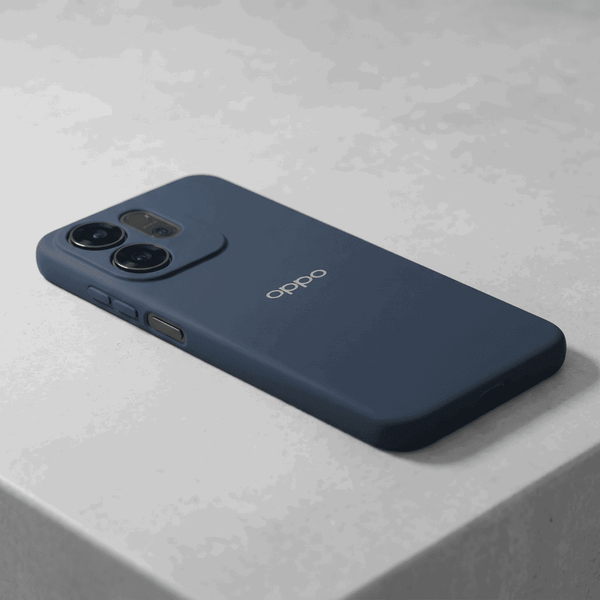 Dark Blue Camera Original Silicone case for Oppo Reno 14F