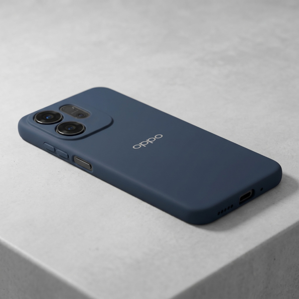 Dark Blue Camera Original Silicone case for Oppo Reno 14F