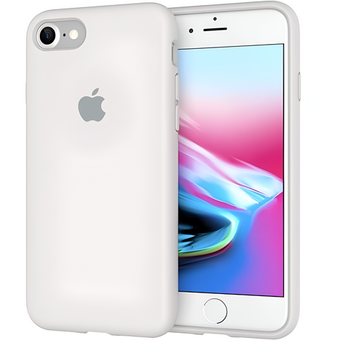 White Original Silicone case for Apple iphone 8