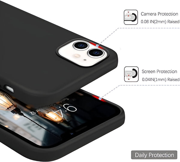 Black Original Silicone case for Apple iphone 12 mini